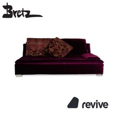 Bretz Filousof Stoff Viersitzer Lila Sofa Couch