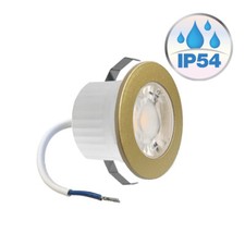 Gold 3w Mini LED Einbauleuchte Einbaustrahler Einbauspot Spot 240 Lumen IP54 