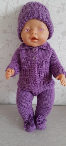 Handgestrickte puppenkleidung - handgestrickte,