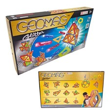 GEOMAG - CLASSIC GLITTER 70 PCS/Magnetische Bausteine für Kinder/SWISS MADE/