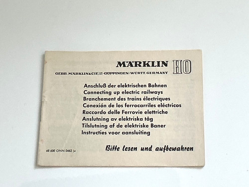 Märklin anschluß der - h0,