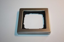 Gira E 21 1-fach Rahmen in Edelstahl