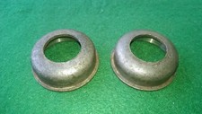 2 x Lagerschale/Staubkappe, Oldtimer Motorrad/Moped/Fahrrad, 40-60er Jahre