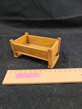 Wiege Kinderbett Babybett Holz Puppenstube antik alt