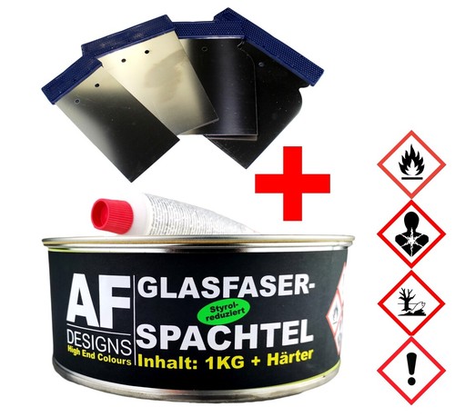 Gfk glasfaserspachtel 1kg - 1kg, &