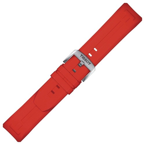 Red silicone strap - , tissot