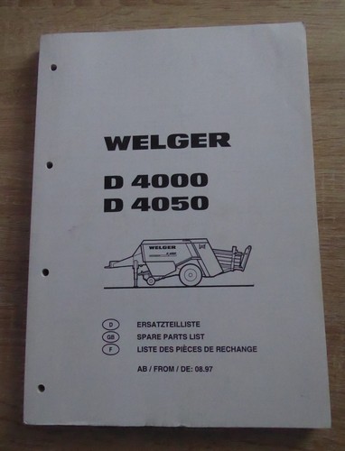 Welger ballenpresse d4000 - welger,