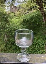 Vintage Anchor Hocking Rummer, Sockelkelch Glas, Römer, Roemer,