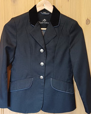 32" BRUSTUMFANG POLYESTER SCHWARZ EQUI THEMA KINDER PFERD PONY REITJACKE