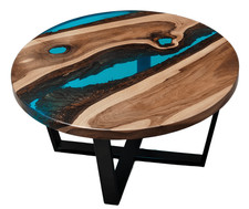 Blau runder Epoxidharz