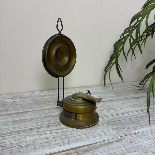 Vintage petroleumlampe messing - vintage,