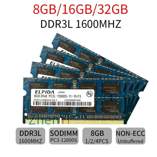 32gb 16gb 8gb - 16gb, pc3l-12800s