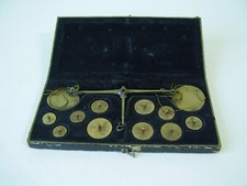 Antike seltene Gold - Münzwaage 5 Mark - 10 Mark - 20 Mark Gold Stücke