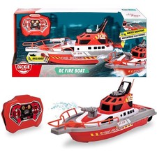 Dickie RC Fire Boat, RTR Feuerwehrboot Wasserspritzfunktion Fernbedienung  rot