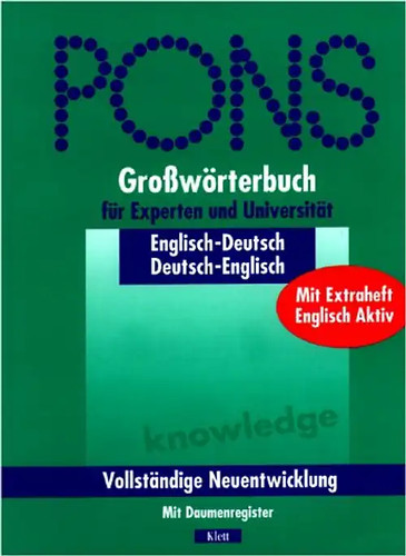 Pons grosswörterbuch - pons,