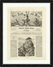 Gipfel des Borobudur auf Java Holzstich Indonesien  Faksimile_E 0195