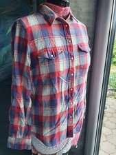 Levis Holzfäller Showbluse Western Turnier Reining, Trail, kariert blau rot Gr L