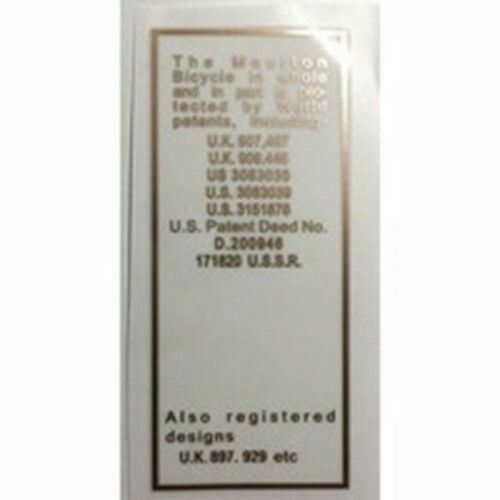 Moulton patent deccal - patent,
