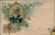 Präge Litho Friedrich, Großherzog von Baden, Portrait - 11031707