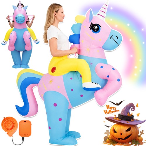 Aufblasbares einhorn kostüm - aufblasbares,