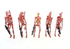 Hasbro Star Wars The Clone Wars Battle Droids Red Army Armee Figuren Sammlung !