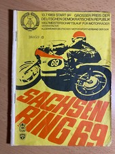 Rennprogramm Sachsenring 1969