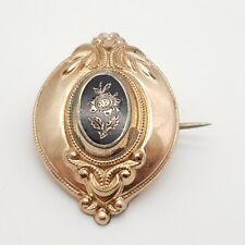 Biedermeier Schaumgold Brosche - (209)