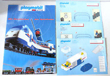 Playmobil Eisenbahn RC-Train 4016 + 4119 ICE Zug und Mittelwagen Bauplan RARITÄT