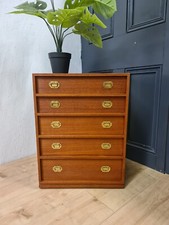 Vintage 60er Jahre Danish Mid Century Teak Kommode von Henning Korch