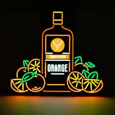 Jägermeister Likör LED Leuchtreklame Leuchtwerbung "Orange" Flasche LED inkl. Ne