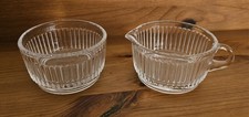 WMF Design Milch und Zucker Glas Set ohne Tablett 80er Jahren Vintage Ersatz