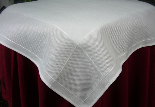 Zähldecke 90x90 weiß mit - cm,