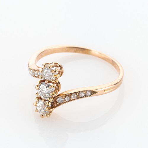 Antiker damenring 585er gold - damenring,