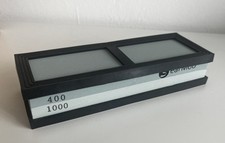 Schleifstein set 400/1000 Messerschärfer Abziehstein Wetzstein Premium