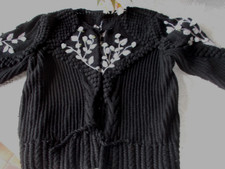 Handarbeit aufwändig gestrickte Trachtenjacke Gr.48