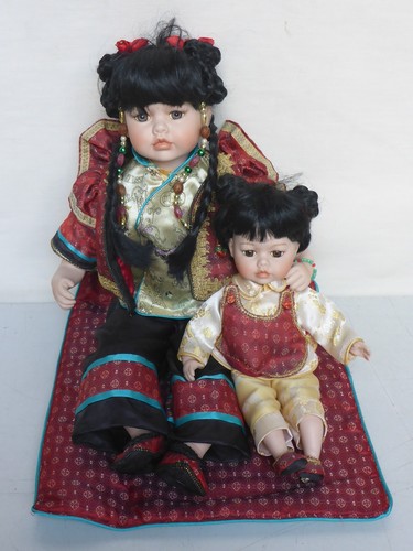 Alte puppe porzellan - 2x,
