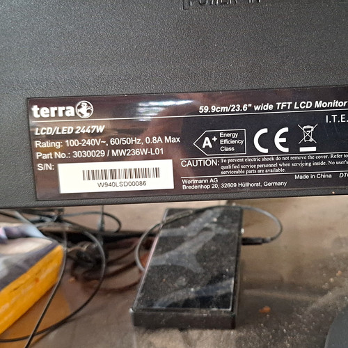 Terra zoll tft lcd - terra, 23,6