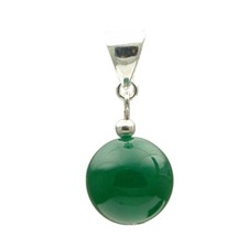 Anhänger aus grünem Achat
