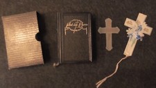 Evangelisches Gesangbuch von 1924 inkl. 2 Kreuz-Lesezeichen und Hülle