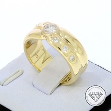 Wert 5.450,- Solitär Brillant Ring mit Akzenten 585 / 14 Karat Gelb Gold xxyy