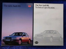 AUDI 80 TDI 2.0E 16V quattro 2.3E 2.8E quattro Prospekt mit Beilage