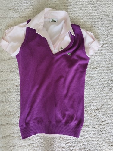 Lacoste damenblusen mit weste - lacoste,