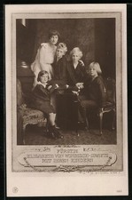 Fürstin Elisabeth von Windisch-Graetz mit Ihren Kindern, Ansichtskarte 