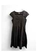 Lindy Bop Schlichtes Kleid 40 schwarz Midi Länge