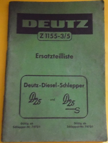 Deutz schlepper d25 und - schlepper, s