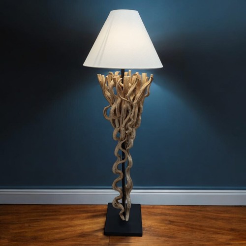 Lianen holz stehlampe 163cm - holz,