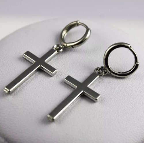 Kreuz ohrringe creolen - ohrringe,
