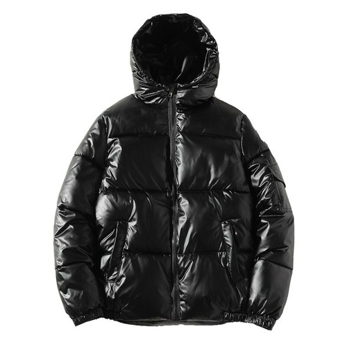 Glänzende gefütterte jacke - glänzende,