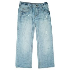 Tommy Hilfiger Denim Woody Herren Jeans Hose straight destroyed W31 L28 hellblau