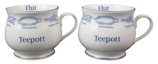 2x Kugelbecher Knoten - Teepott - Ebbe Flut 400ml Kaffeebecher Porzellan Becher